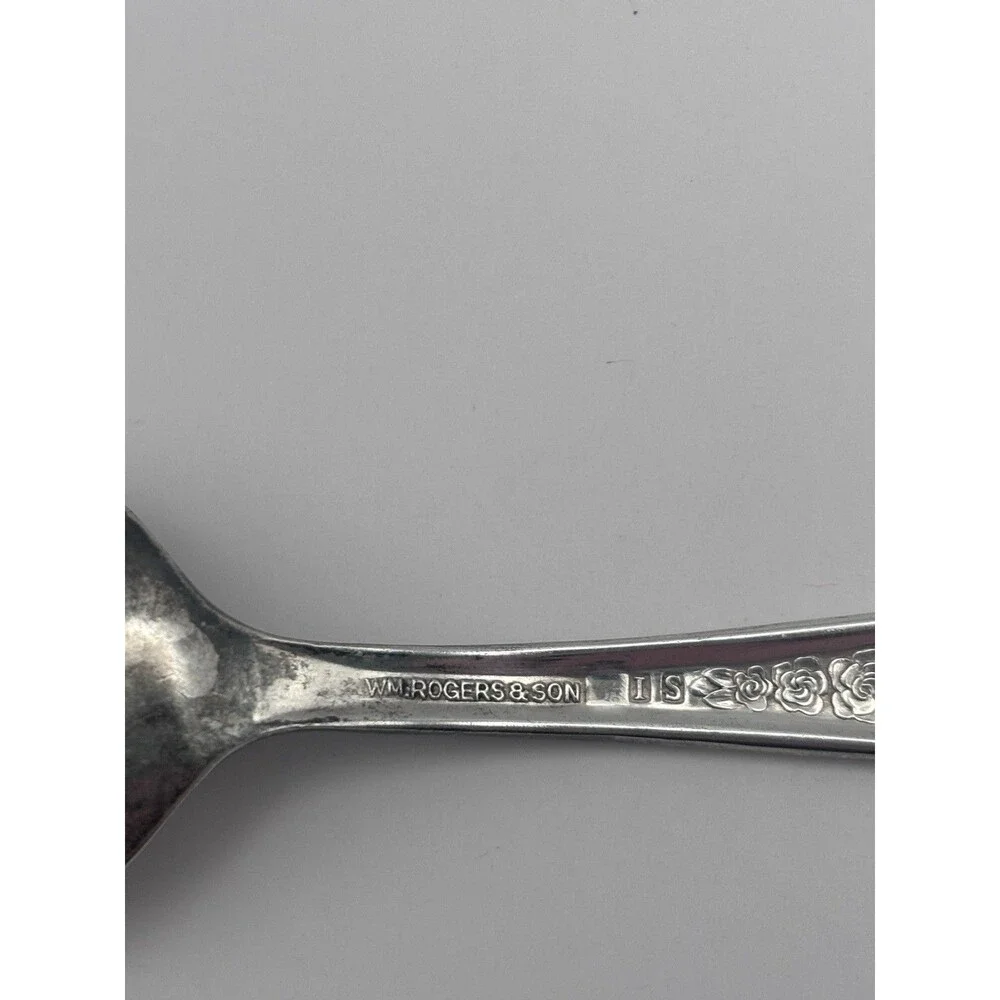 silver baby spoons vintage Gerber Large Shovel-style
